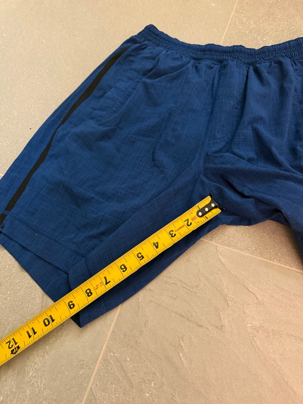 Lululemon Pace Breaker Shorts Men’s Medium Blue Athletic Running Gym - Picture 3 of 4